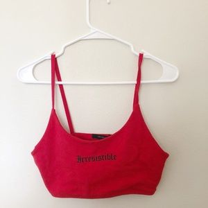 Irresistable Red Crop